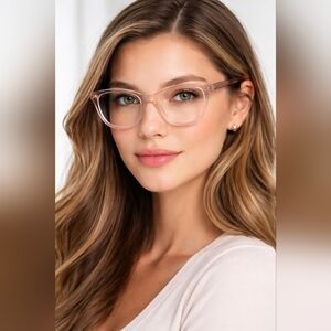 COACH Transparent Pink 6139U-5556 Full Rim Eyeglasses